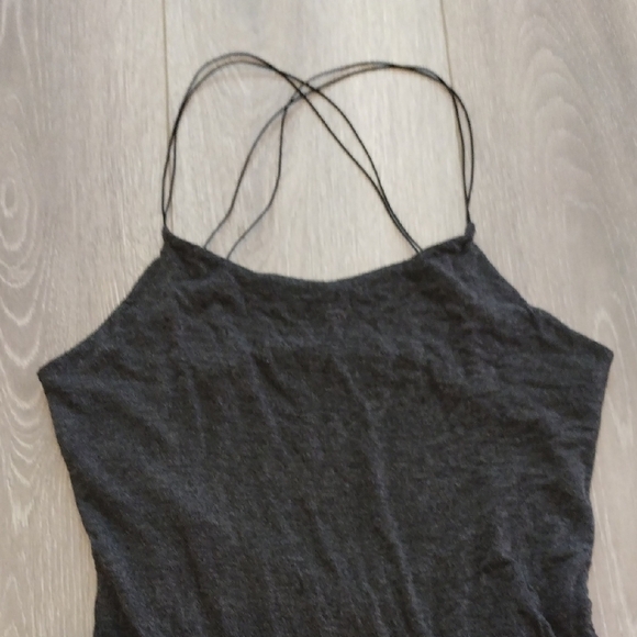 Naked Zebra Dark Grey Strapless Dress - Picture 3 of 11